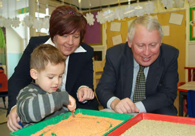 Child playing at his childrens nursery