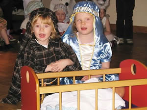 Children from York Nursery celebrating the Christmas Nativity