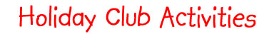 holiday club activities logo