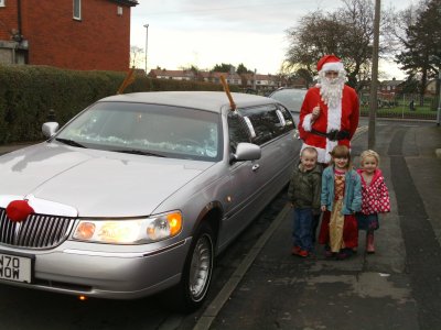 Rudolph the red nose limo!