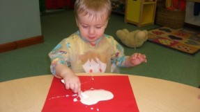 Mark Making with Corn Flour