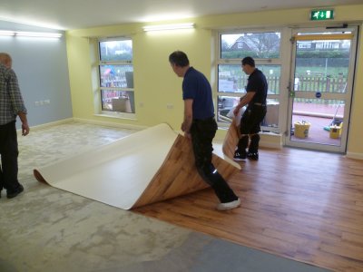 Finishing touches to Explorer room...