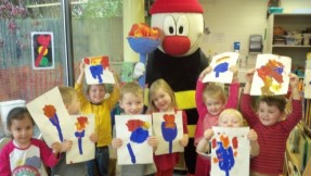 What a fun Friday we had!! And our friend the bee helped us on our sponsored treasure hunt.