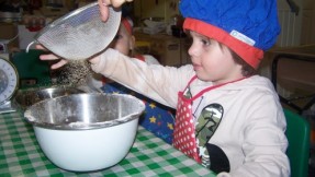 The children had a visit from a chef and cooked up some delicous treats 