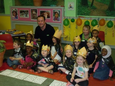 Preschool Children Enjoy Graduation Party 