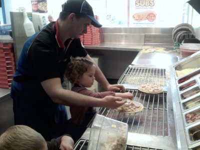 Toddlers Trip to Dominoes Pizza