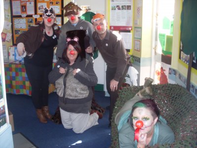 Red Nose fun with the 'Gruffalo'.
