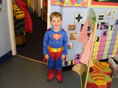 Superheroes for the Day!!!