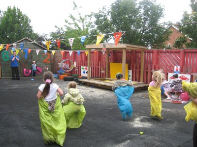 Sprinting for Sports Day !