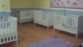 The baby room has recently revamped it's sleep area.
