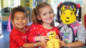 Hatfield Road gets spotty for Children in Need. The children and staff were invited to come to nursery in 'spotty fancy dress' to help raise money for children in need.