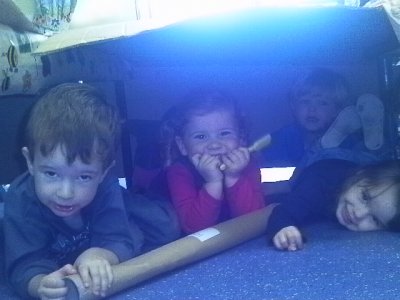 Join in and build a den!