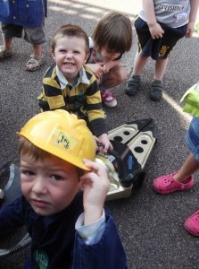 Fireman Sam visited Quedgeley