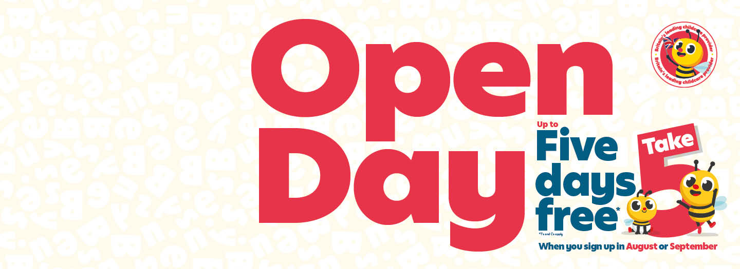 Book your visit to attend our open day on Saturday 10th September