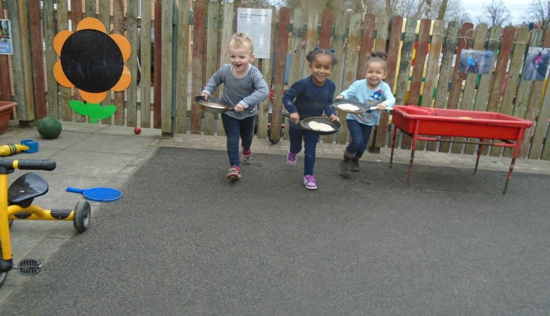 Busy Bees at Nottingham City Hospital - Pancake Flipping